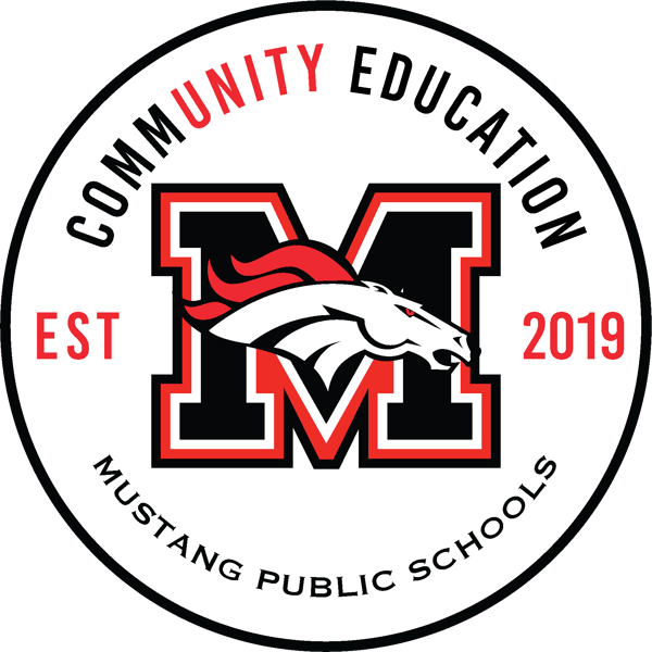 Mustang Community Education Logo